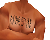 Aphrodite chest tattoo