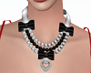 Bow Necklace Black