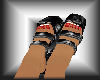pvc red toenailshoes