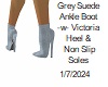 [BB] Grey Suede Ankle