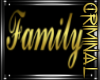 Gold Family Wall Sign