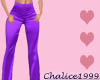 Purple Satin Pants