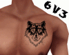 6v3| Wolf Chest Tattoo