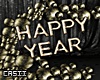 Happy Year Dark Gold