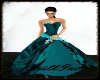 Teal formal gown