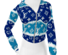 B Lv blue hoodie