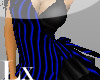 [ L ] Strip Blue Dress
