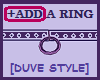 (+ADD) A RING purple