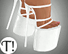T! Garcia White Heels