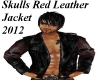 Skull Red Leather Jacket