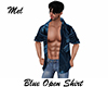 Blue Open Shirt