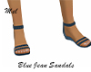 Blue Jean Sandals Summer