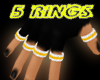 STL::5 Silver Rings ~R~