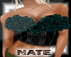 rose ruffled top sea