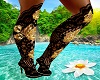 Boots black-gold