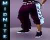 (M) AQUA purple pants
