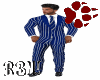 Blue Stripe Suit w/shoes