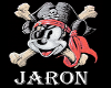 Jaron Pirate Name Sign