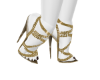 gold sequinse shoe