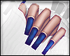 P. Long Blue Nails