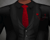 Wedding Red/Blk Suit T