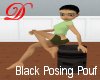 Black Posing Stool