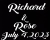 Richard & Rose Firework