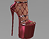 Fishnet Platform Heels