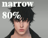 Narrow Head80%