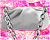 white chain pouch