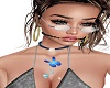 blue butterfly neckless