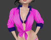 Pink / Blue Sexy Shirt