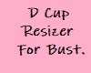 ♥D♥ D Cup Bust Scale