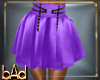 Purple Skater Silk Skirt