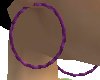 Purple Spiral Hoops