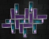 PurpleNTeal Wall Candles