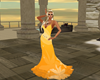 sunset yellow gown