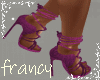 Aura purple jeans heels