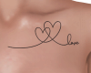 chest tattoo love