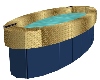 Blue Gold Bath