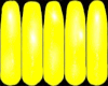 Bright Yellow Boo Nails