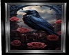Raven with Roses