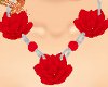 CandyRed Flower Necklace