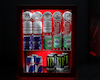 Fridge Black Neon Red