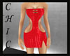 CHIC* BM red shiny dress