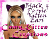 ~CK~Black Kitten Ears