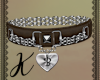 Chained brown B collar