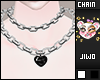 .J Black Heart Chains F