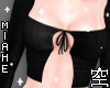空 - Top Coquette Black