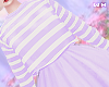 w. Lilac Striped Top